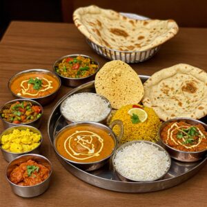 Vibrant plate of authentic Indian curry at Shaan Curry House, Nepean, Ottawa